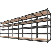 72" H Garage Shelving Heavy Duty Storage Shelves 2000LBS Adjustable 5 Tier Metal Storage Shelving for Garage Storage 2