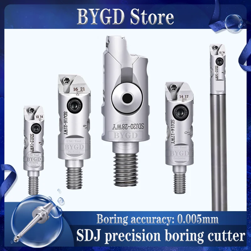 BT30/BT40 SDJ Boring Tool Holder Set – Precision CNC Boring Head Arbor with Lock-Tooth Connection for LBK, CBK, EWN, RBH & TCT Systems (SDJ10–SDJ25) 1