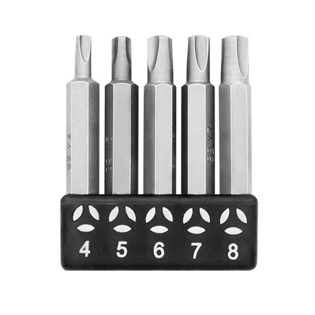 Screwdriver Bit Special-shaped 50mm Length 6.35mm（1/4inch）handle ABS + Metal Three Points Y Type/U Type