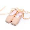 Adult Canvas Satin Ballet Pointe Dance Shoes Ladies Professional Ribbons Woman Ballerina Dancing Shoe with Silicone Toe Pad 3