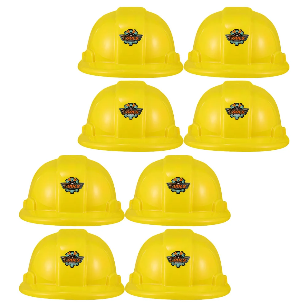 

Realistic Construction Party Hats Kids Plastic Hats Party Supplies Simulation Educational Toy Game Boys Gift Yellow