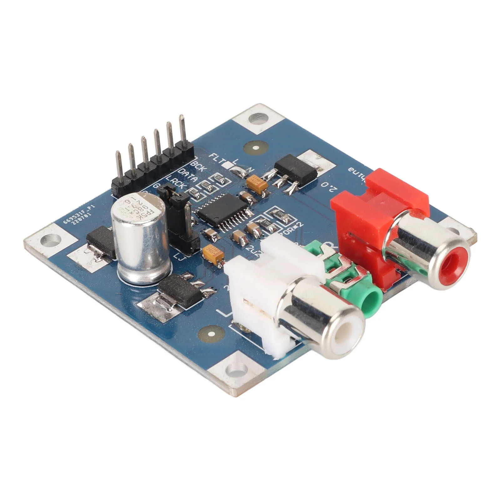 DAC 디코더 보드 I2S 입력 32비트 384K 디코더 모듈(전력 증폭기용 3.5mm 헤드폰 출력 포함)