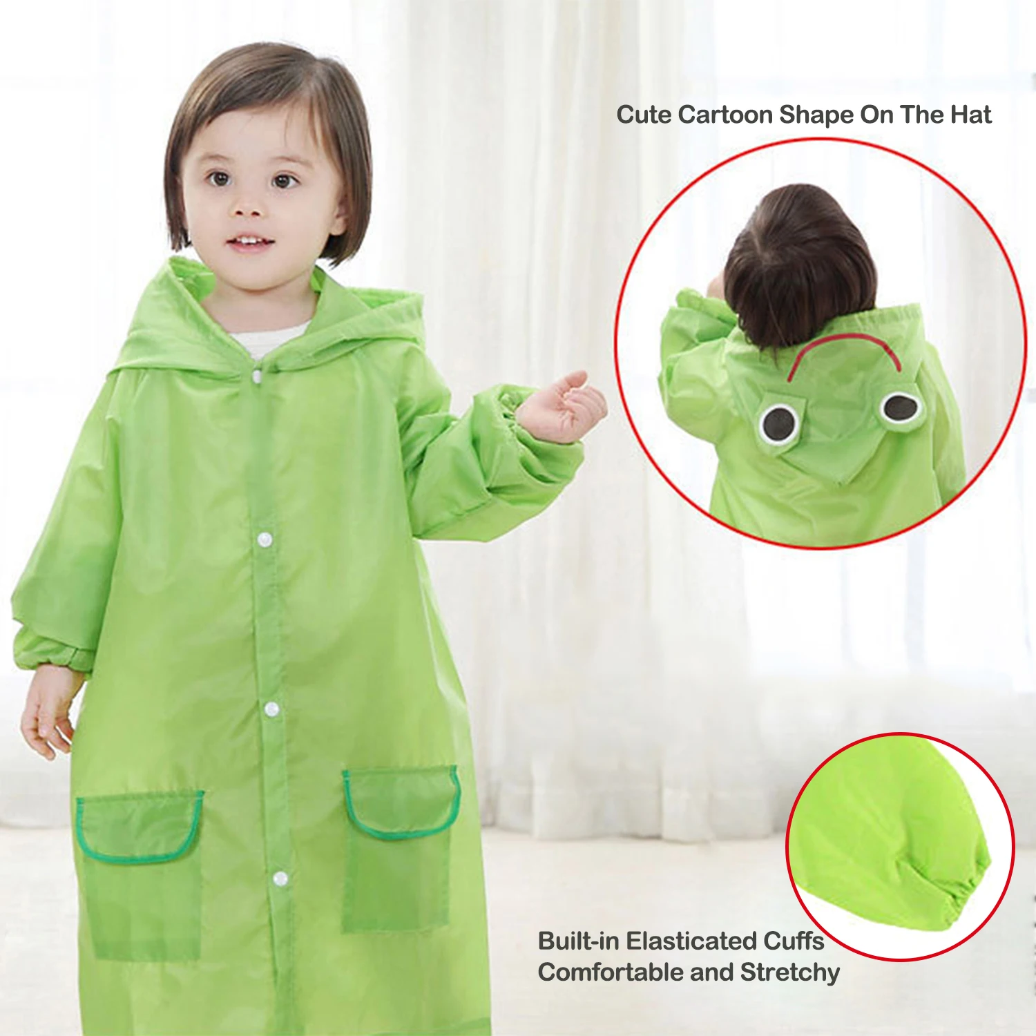 Kids Cartoon Raincoat Set 3
