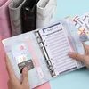 Sleek A6 PU Leather Marble Texture Binder with Zipper – Trendy Multi-Pocket Storage Bag to Keep Your Bills and Receipts Neat! 5