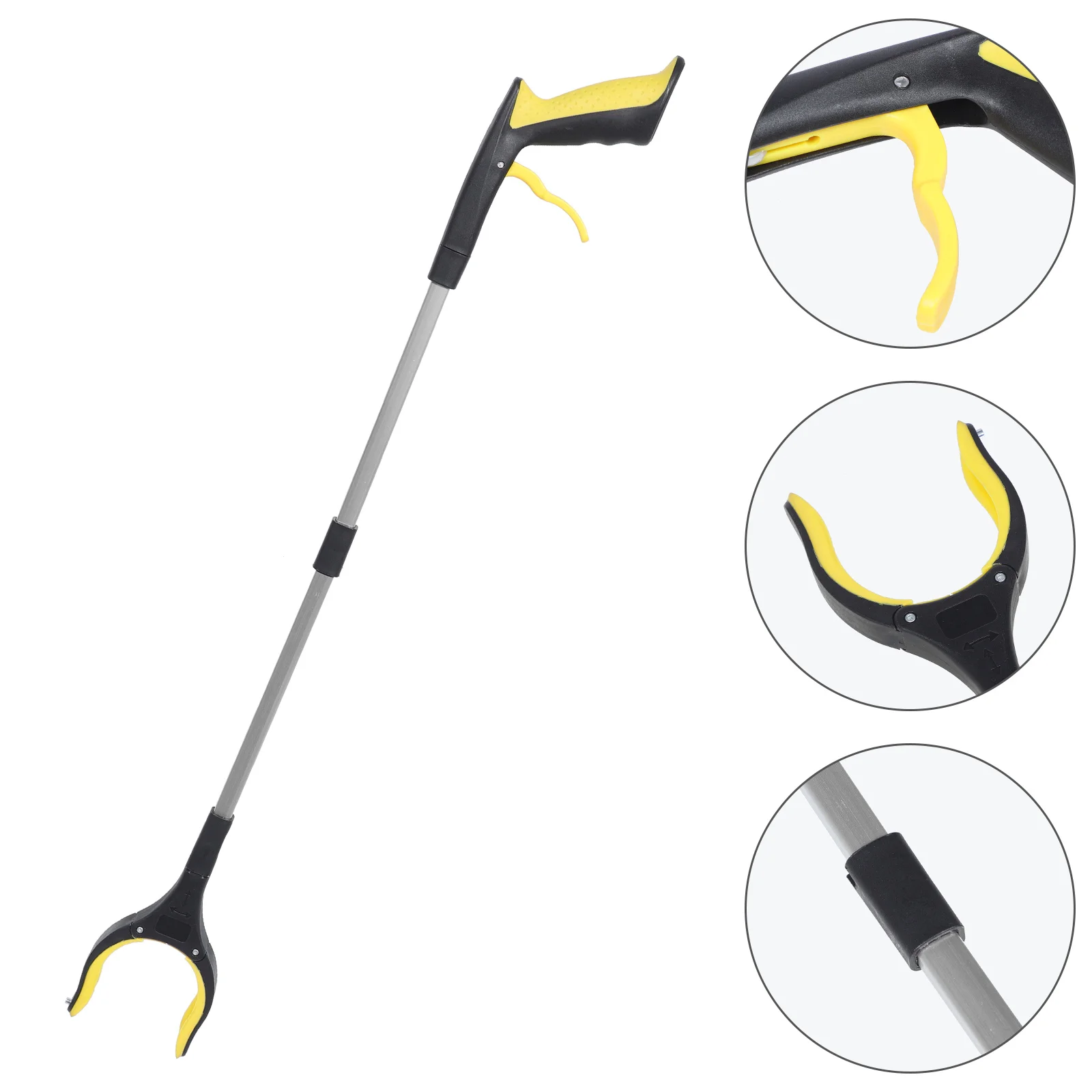 Folding Trash Can Grabber Tool Quick Litter Clip Picker Upper Heavy Duty Clamps Jigs