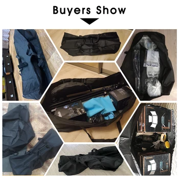 70x31cm Black Oxford Carry Photography Bag for Softbox Studio PhotoSingle Led Lamp with Tripod Photography Studio Kit Lighting 6
