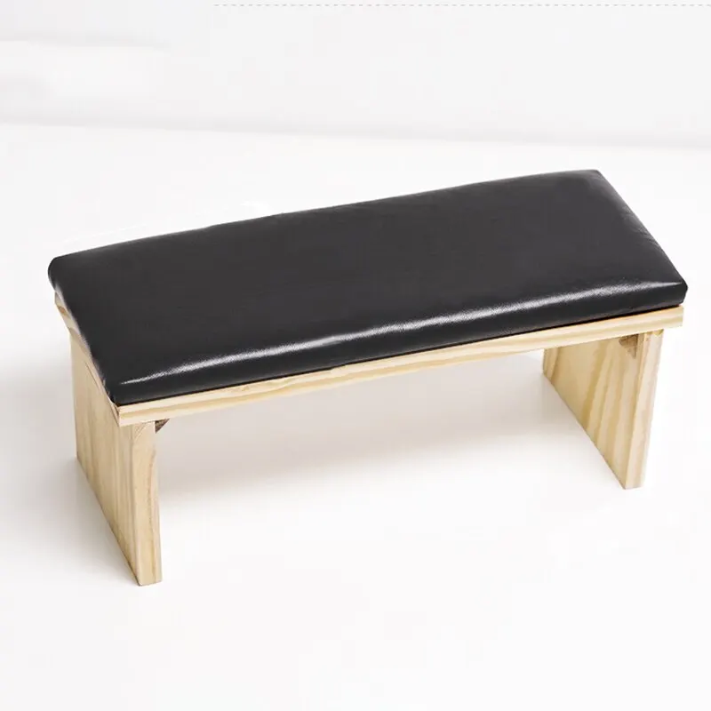 2 Colors Hand Pillow Tool Log Simple Style Mat Can Be Placed On The Phototherapy Machine Net Red Solid Wood Light Luxury Table nail art hand pillow nail art tool