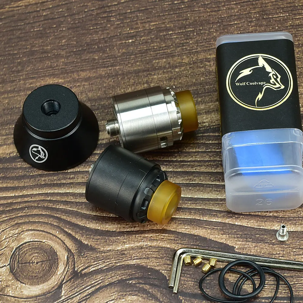 

1:1 style Reload X RDA 304SS 24mm with Squonk Pin 810 ULTEM Drip Tip Rebuildable Tank rda vape atomizer vs Skill RDA