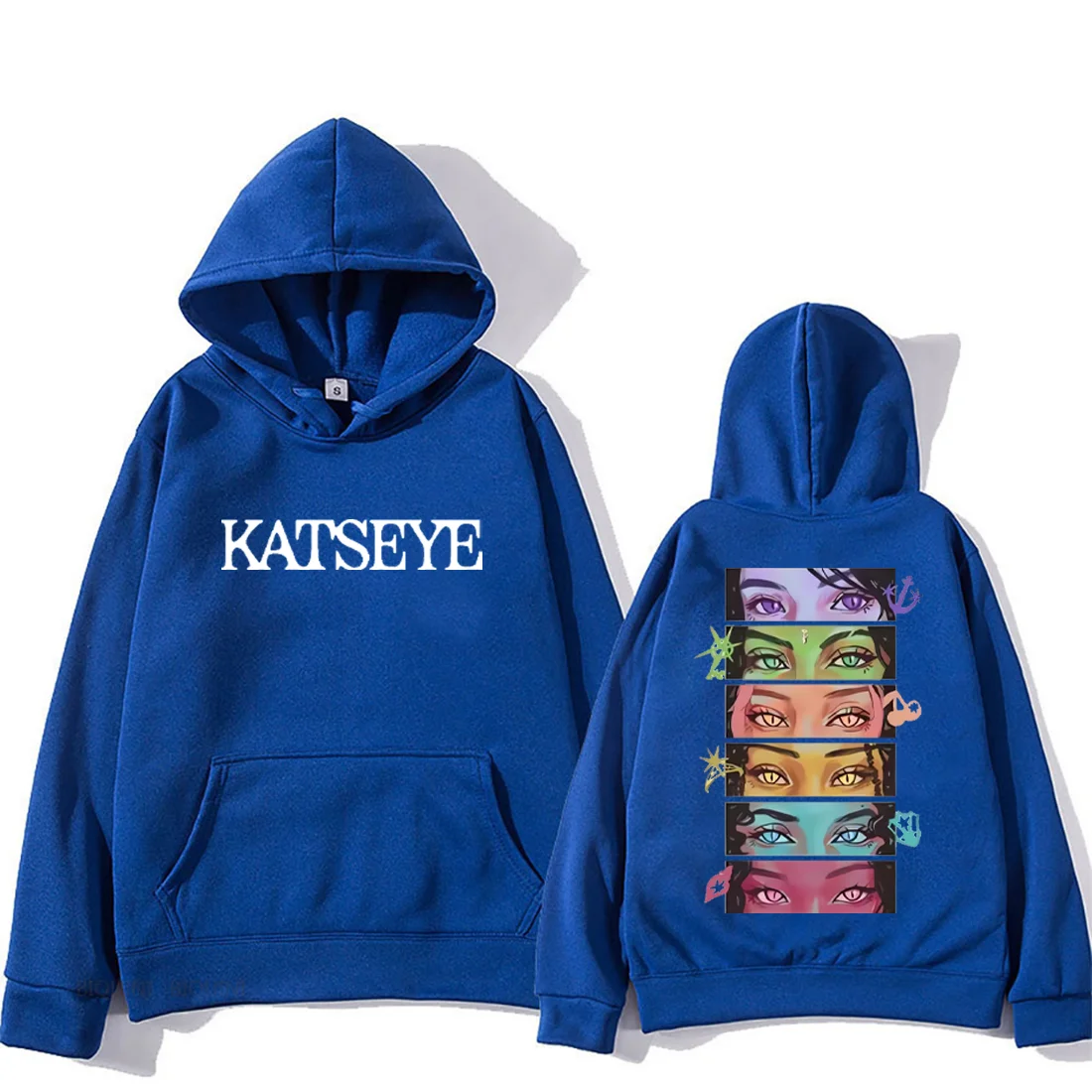 Felpa Con Cappuccio Unisex KATSEYE, Stampa Manga Su Entrambi I Lati, Stile Vintage Streetwear, Taglie Dalla XXS Alla 4XL