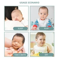 J15U Baby Bib 4-layer Feeding Towel Triangular Saliva Towel Newborns Burp Cloth