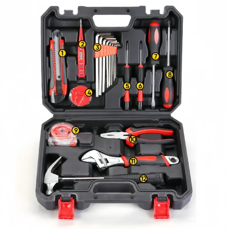 20pcs Tool Set, General Household Hand Tools Kit, for DIY and Quick Repairs, with Easy Carrying Toolbox Storage Case