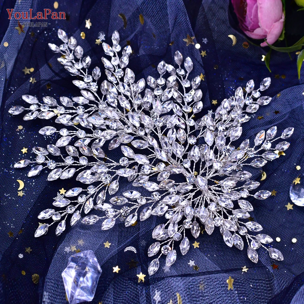 Wedding Headpiece Women Tiara Bridal Headwear Crystal Hair Piece Rhinestone Headband for hair accessories,bridal hair accessories
