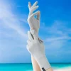 Fashion Ice Silk Sunscreen Gloves Female Summer Spring Cycling Driving Running Sport Thin Elastic Anti-UV Sun Protection Mittens 2