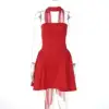 Avrilyaan-Robe trapèze sexy dos nu pour femme, robe de soirée élégante, sans bretelles, batterie, mini, éducatif, été, 2025