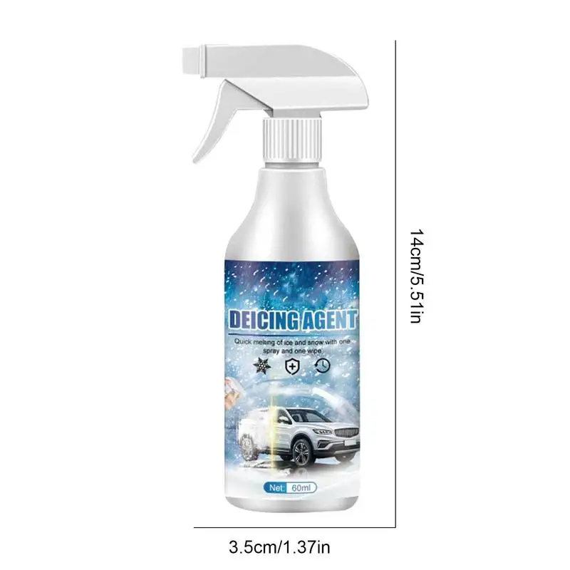 Window Deicer Spray 60ml Powerful Defrost Liquid Car Accessories For  Instantly Melting Ice On Glass Exhaust Pipe Rearview - AliExpress