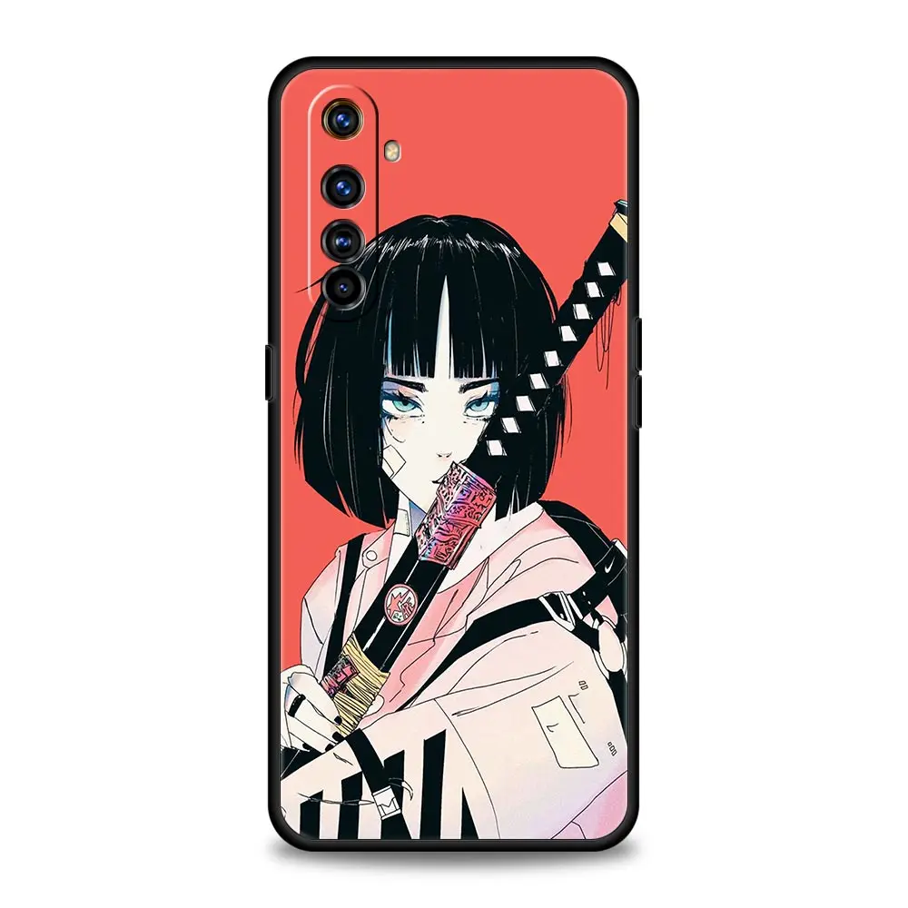 Japanese Style Anime Girl Phone Case - Artistic Cover