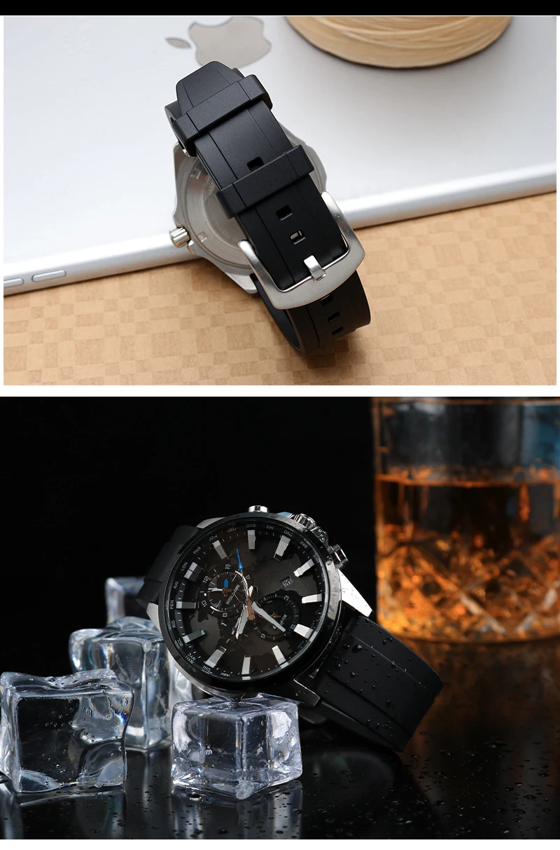 Rubber Watchband For Casio PROTREK Series PRW-6600 PRG-600Y PRG-650 PRG-600 Waterproof Sports 24mm Quick Release Silicone Strap