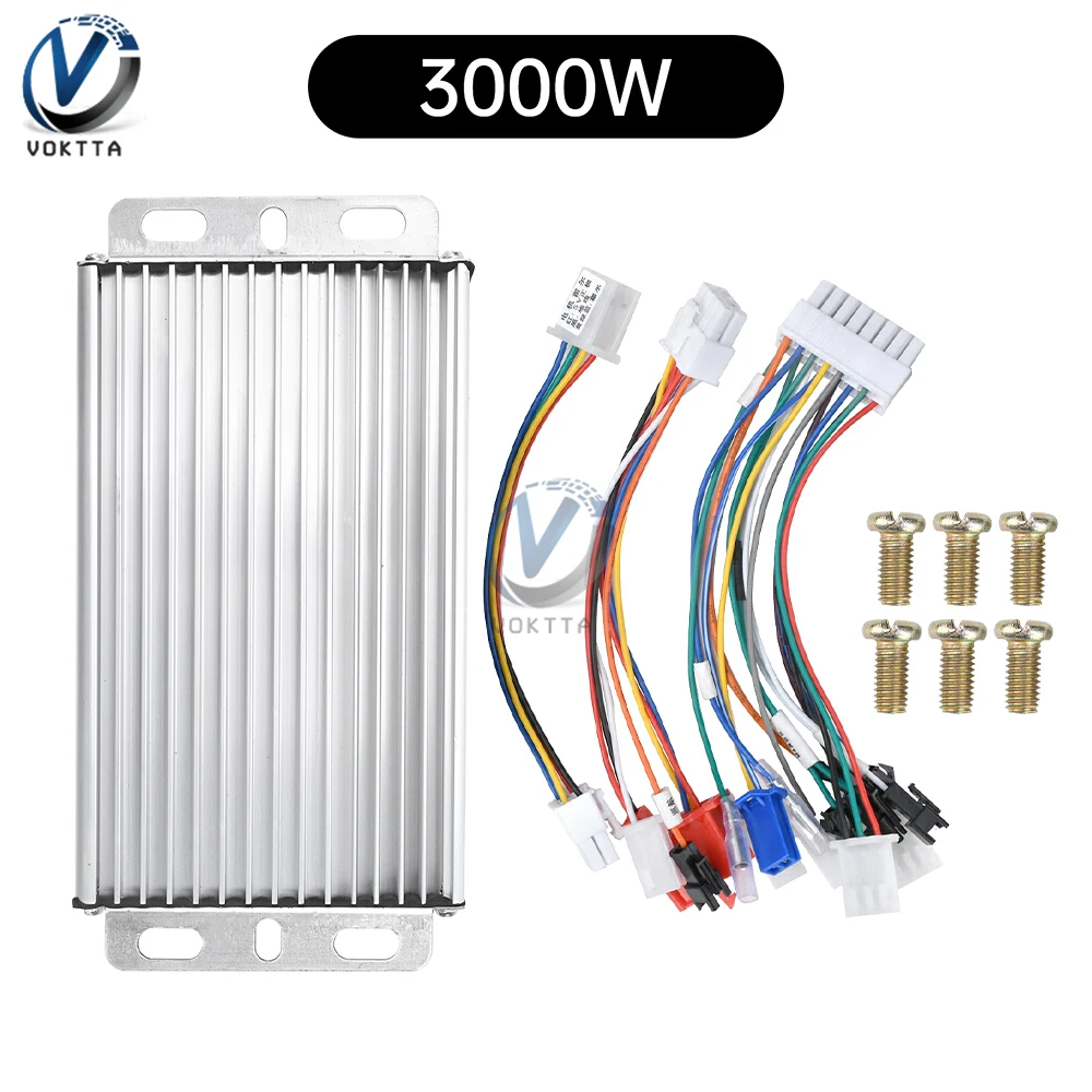 48V 60V 72V 50A Universal Brushless Motor Speed Controller 500W-3000W Sine Wave Electric Vehicle Controller Three-mode Driver