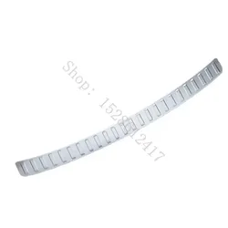 Rear Door Bumper Protector Sill Plate Trim - Car Accessories (Silver)