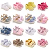 Newborn 0-1 Year Old Baby Princess Sandals Knitted Cute Breathable Comfortable Walking Shoes Soft Sole Princess Shoes 1