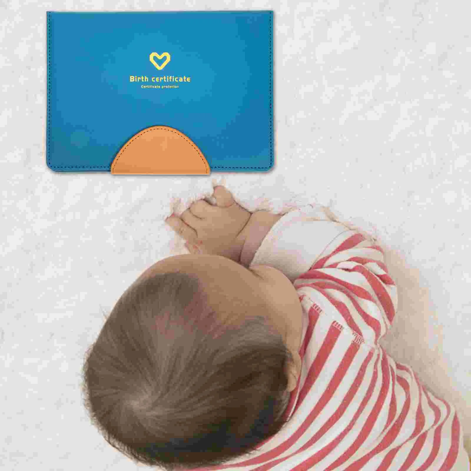 Certificate Birth Baby Cover Protector Case Document Sleeve File Organizer Memory Book Frames Jackets Folder Box Memories Holder