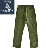 SauceZhan OG107 Utility Fatigue Pants Military PANTS Classic Cargo  Olive  Men's Baker Pants Satin Cotton Straight Fit 1