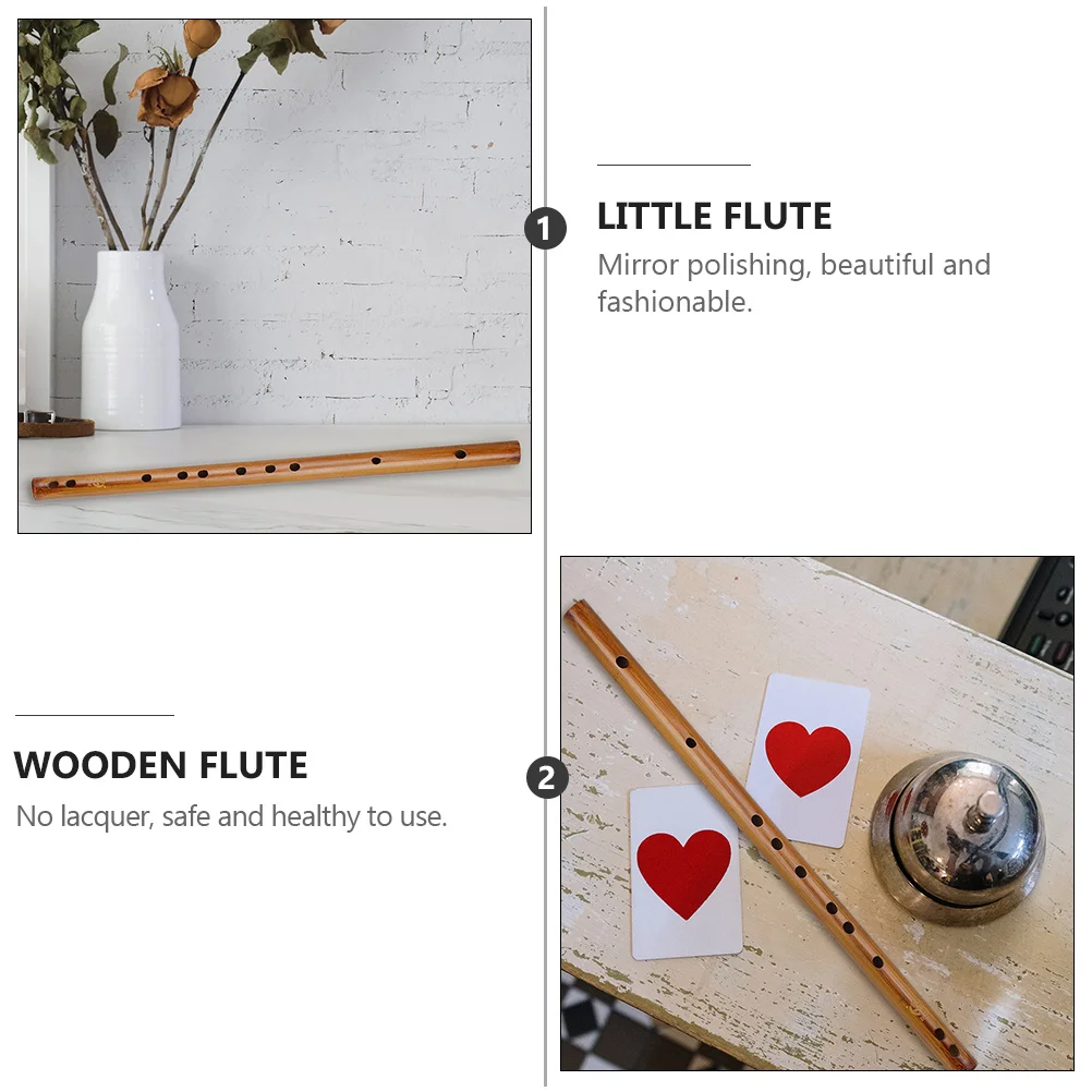 Wood Piccolo Bamboo Flute Indian Chinese Dizi Piccolo Flute Traditional Woodwind Musical Instrument With Storage Bag For Beginner