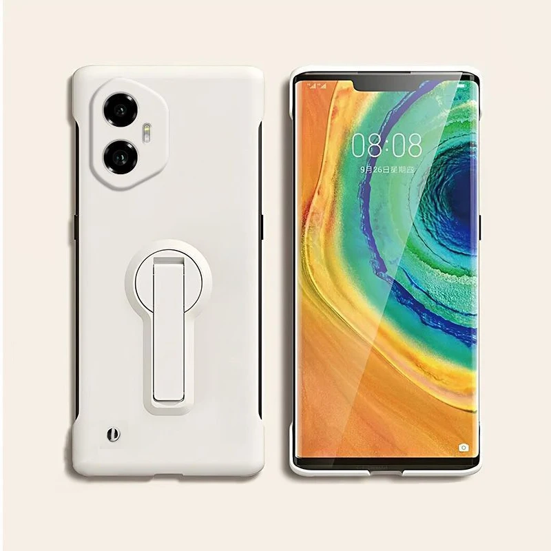 Ultra-Thin Frameless Phone Case with Holder - Premium Protection Cover