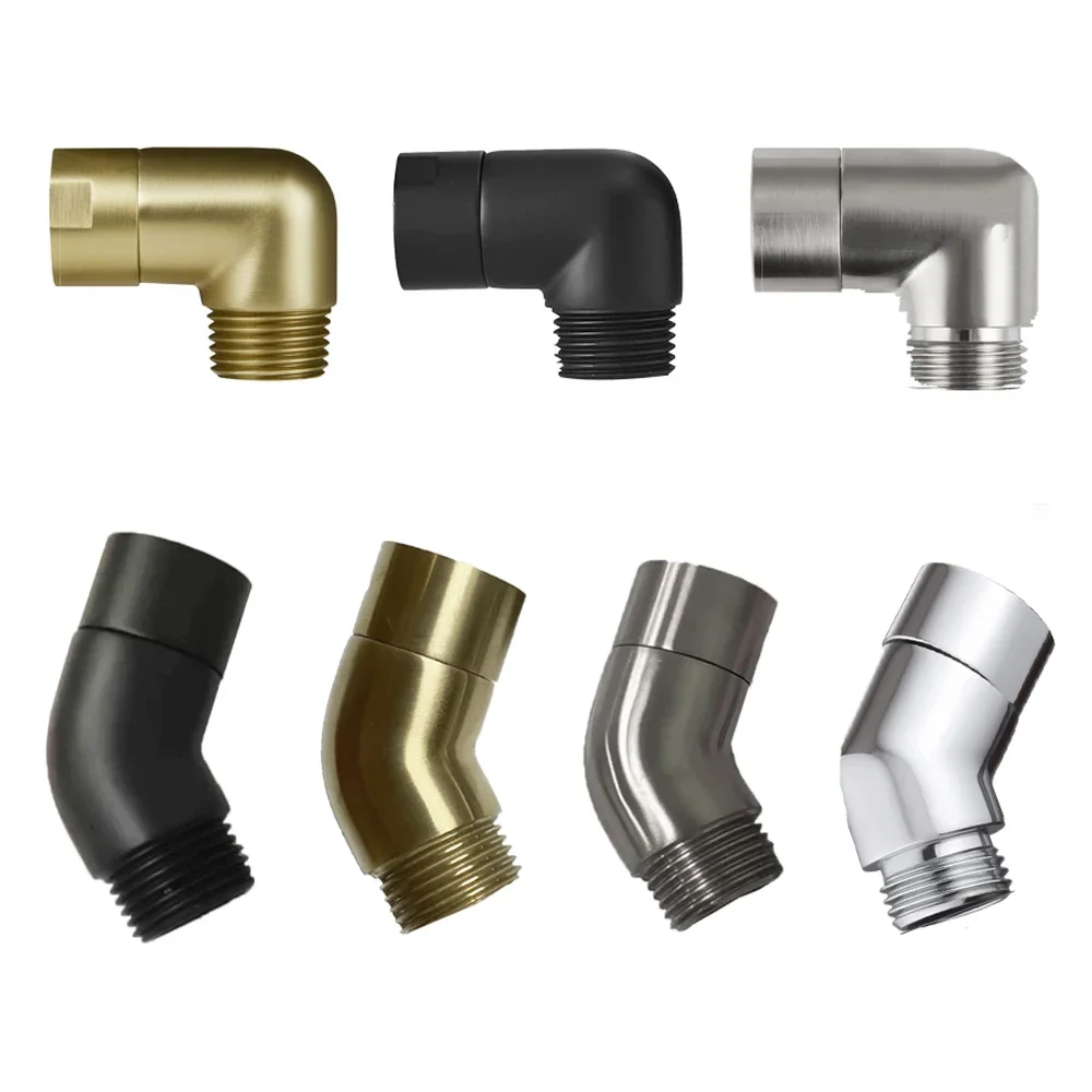 

G1/2 Elbow Adapter Shower Head Female and Male Thread Rainfall Shower Handheld Shower Connector Angle 90° 135° Accessory