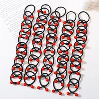 Red Cherry Baby Hair Bands Cute Girls Elastic Ponytail Holder Ties Heaband Kids Headwear Ropes Scrunchie Hair Accessories 2