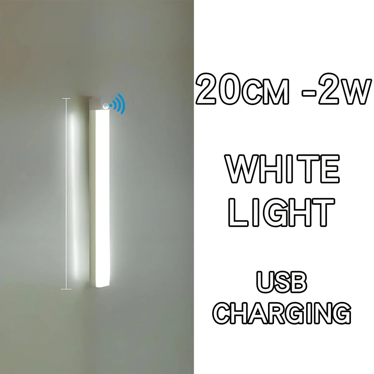 Wireless USB Rechargeable LED Motion Sensor Night Light