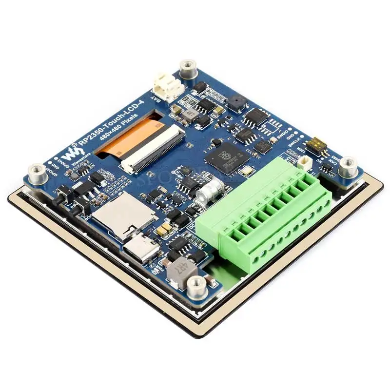 ����� ���� ���� 2 RP2350 4��ġ LCD ���� ���� CAN RS485 QMI8658 4��ġ 480x480 ��ġ��ũ�� ���÷��� LVGL HMI I2C ����