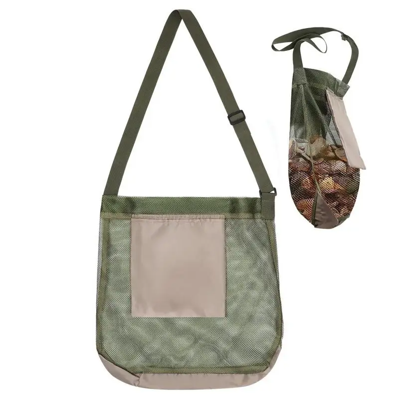 

Portable Mutifunctional Foraging Bag Outdoor Camping Mushroom Picking Mesh Pouch Bushcraft Canvas Bag Hiking Camping Backpack