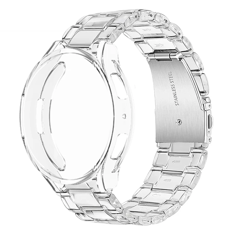 

Ремешок из прозрачной смолы для Samsung Galaxy Watch 6 5 4 Active2 40 мм 44 мм, Защитный Браслет для часов Classic 43 мм 47 мм 42/46 мм