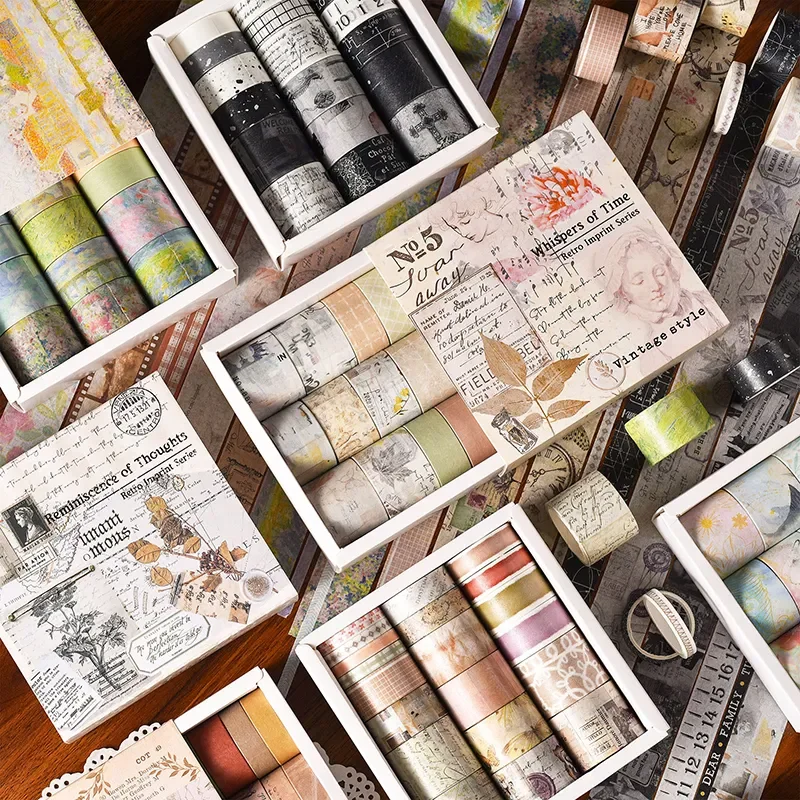 Washi Tape 20rolls Washi Tape Stickers Diy Decorative Washie Vintage Landscape Watercolour Scrapbooking Masking Tapes School Supplies