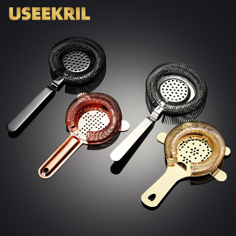 Stainless Steel Strainer for Deluxe Cocktail Drinkware Bar Accessorie Tools cocktail shaker strainer