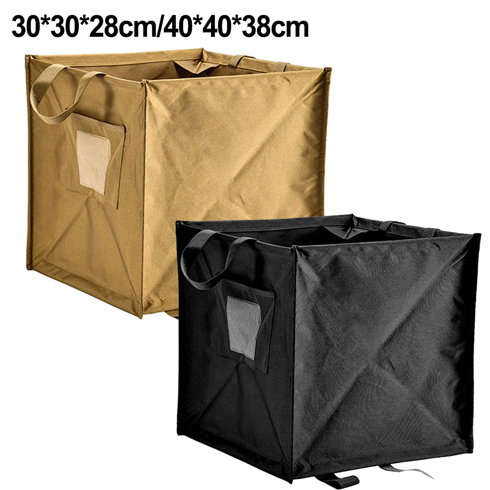 2-Color Nylon Foldable Cube Rock Climbing Tree Caretaker Throwing Line Rope Foldable Storage Bag For Camping Climbing Parts