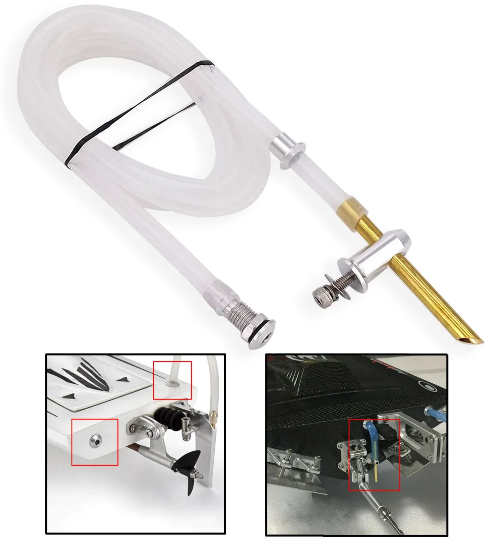 Rc Boat Water Pick Up Capezzolo 5Mm Water Out Ugello Tubo In Silicone Kit Di Raffreddamento Ad Acqua Per Gas/Nitro Rc Speed Boat Racing Mono Cat