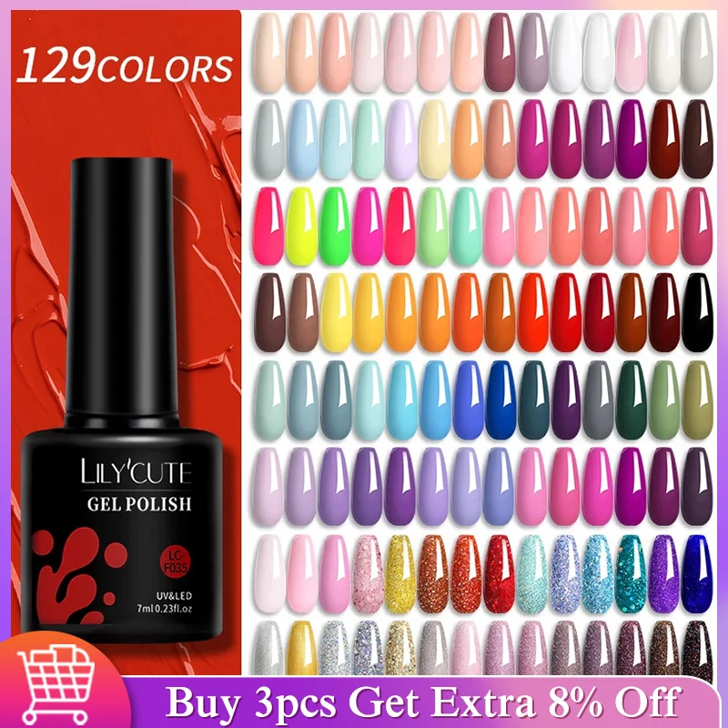 LILYCUTE Nail Gel Polish Set
