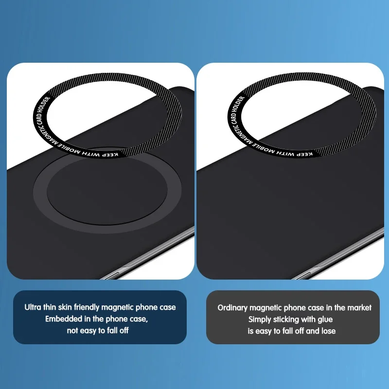 Sleek Magnetic Frameless Phone Case with Hard Back Cover