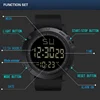 YIKAZE LED Men Sports Watch Black Dial Multifunction Men's Digital Watch Alarm Clock Stopwatch Fitness Electronic Wristwatch man 6