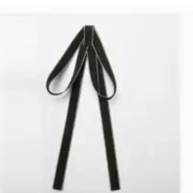 1Pcs British Korean College Style Handmade Ribbon Black Bowtie Pins Bow Tie For Women's Girl Bank White Shirt Collar Flower 1