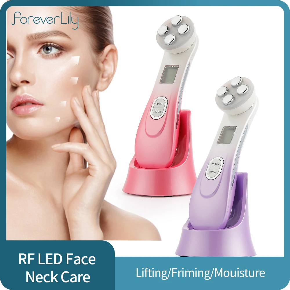 Appareil De Soin Visage 5 En 1 Anti-âge EMS Électroporation - Mésothérapie à Domicile - Neuf