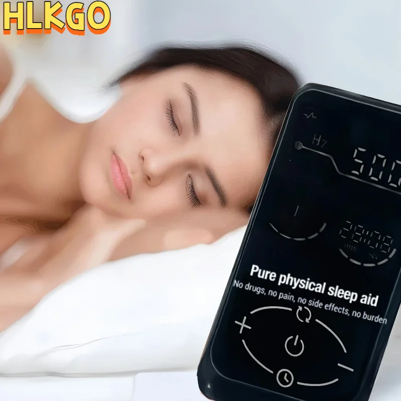 Professional CES Therapy Device for Sleep Insomnia, Anxiety and Depression Relief, Rechargeable Home Use Microcurrent Stimulator