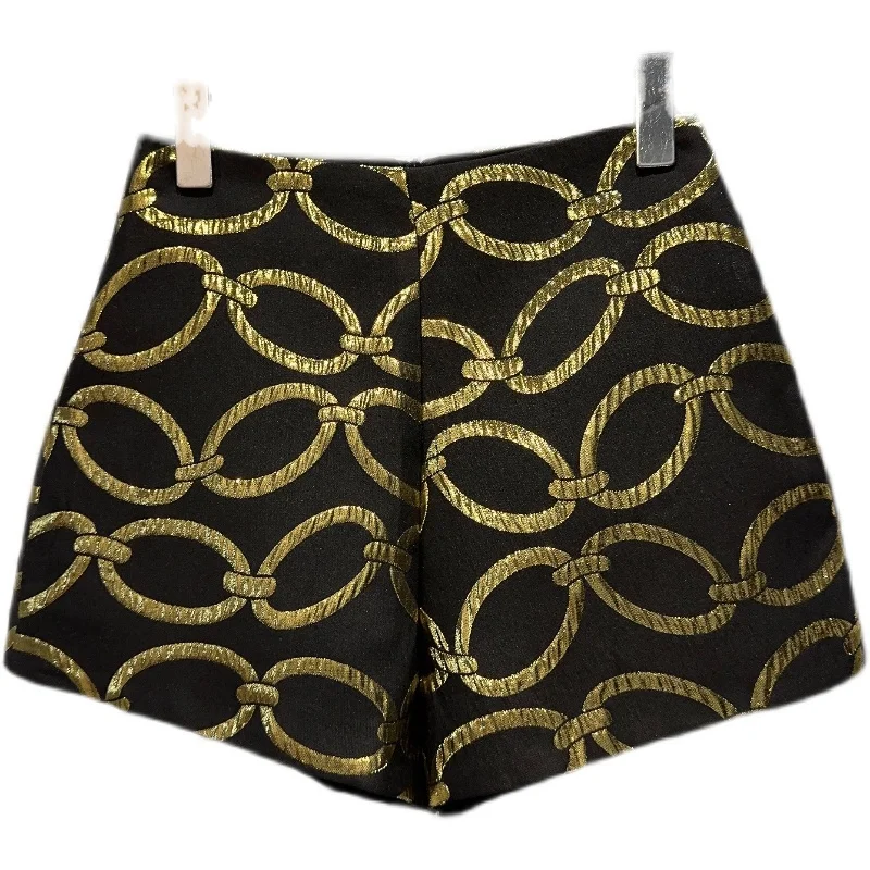 Fashion Sexy Black Booty Shorts for Hot Girls 2023 Spring Autumn Korean Style Golden Printing Temperament Short Shorts Women