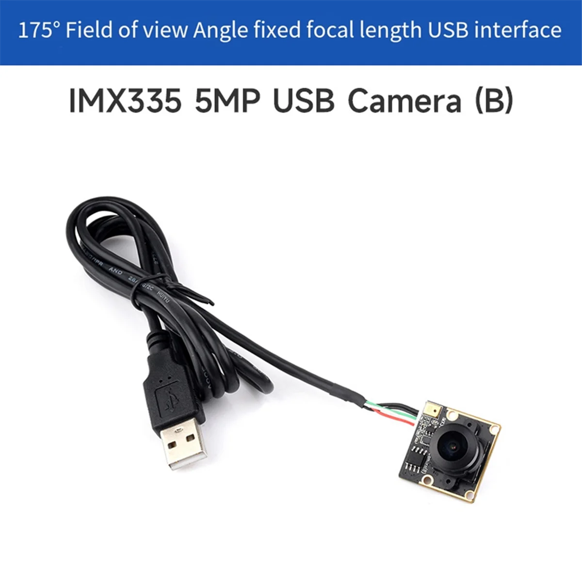 ZIZI IMX335 USB 카메라 모듈 5MP 2K 비디오 녹화 175 °   5인용 광각 2592x1944