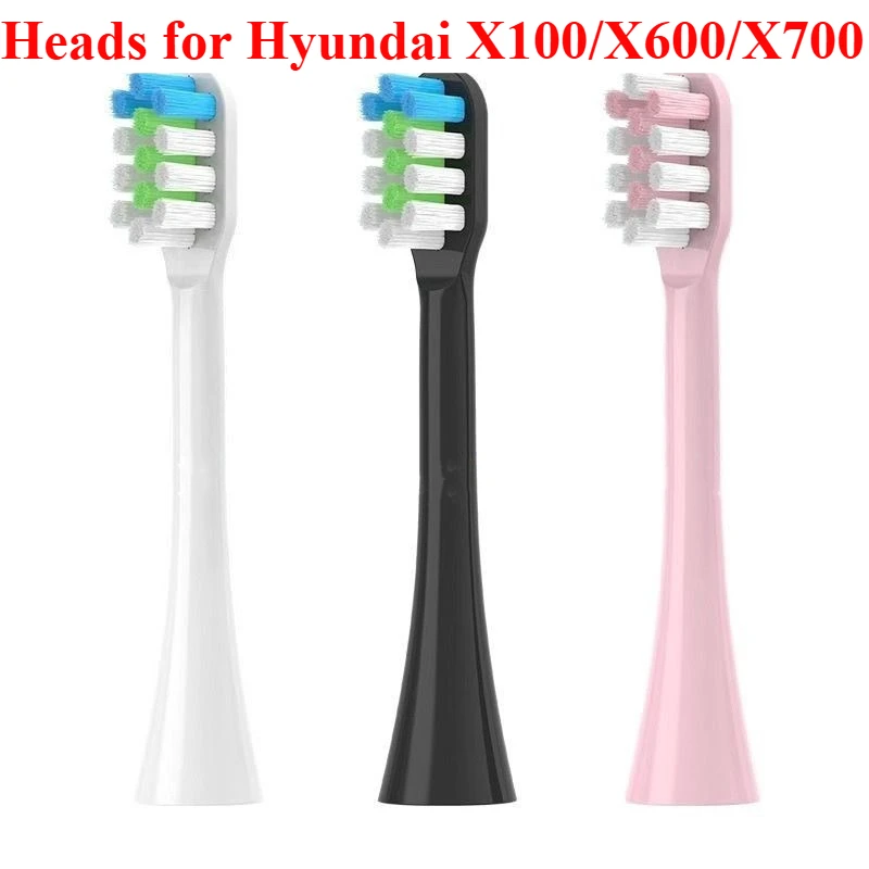 칫솔모는 현대 전동칫솔 헤드/X100/X600/X700 교체용 칫솔모에 적합합니다...