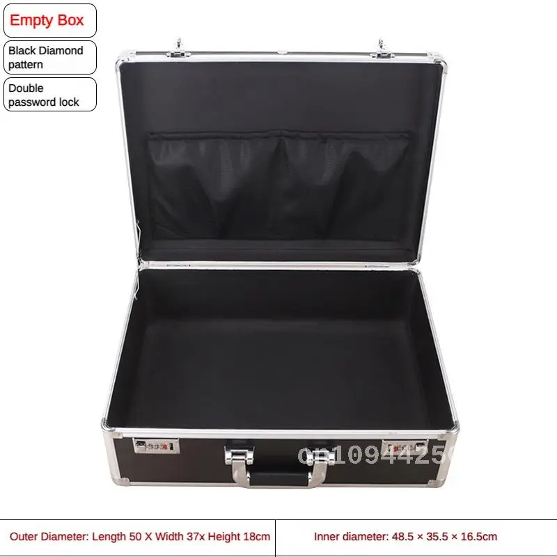 Portable Small Size Aluminum Toolbox with Lock and Password Suitc 5