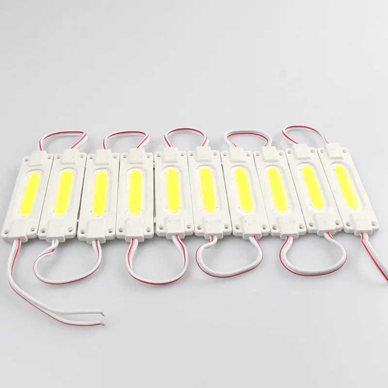 20-pack 12V LED COB Module Light Super Bright Yellow Blue Pink Ice Blue Color IP65 Waterproof for Advertisement Shop Decor Lamp