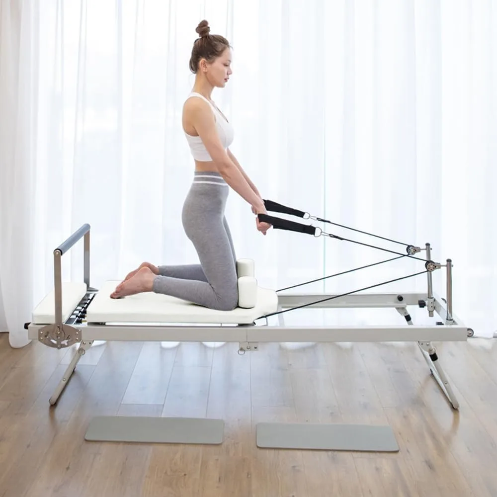 

Foldable Pilates Reformer, Pilates Machine & Equipment for Home Use and Gym Workout, Suitable for Beginners